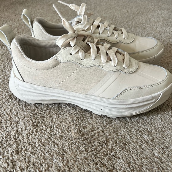 Sorel Women Ona 503 Everyday Low WP Sneakers Size US 9 Sea Salt Chalk Leather - Picture 3 of 7